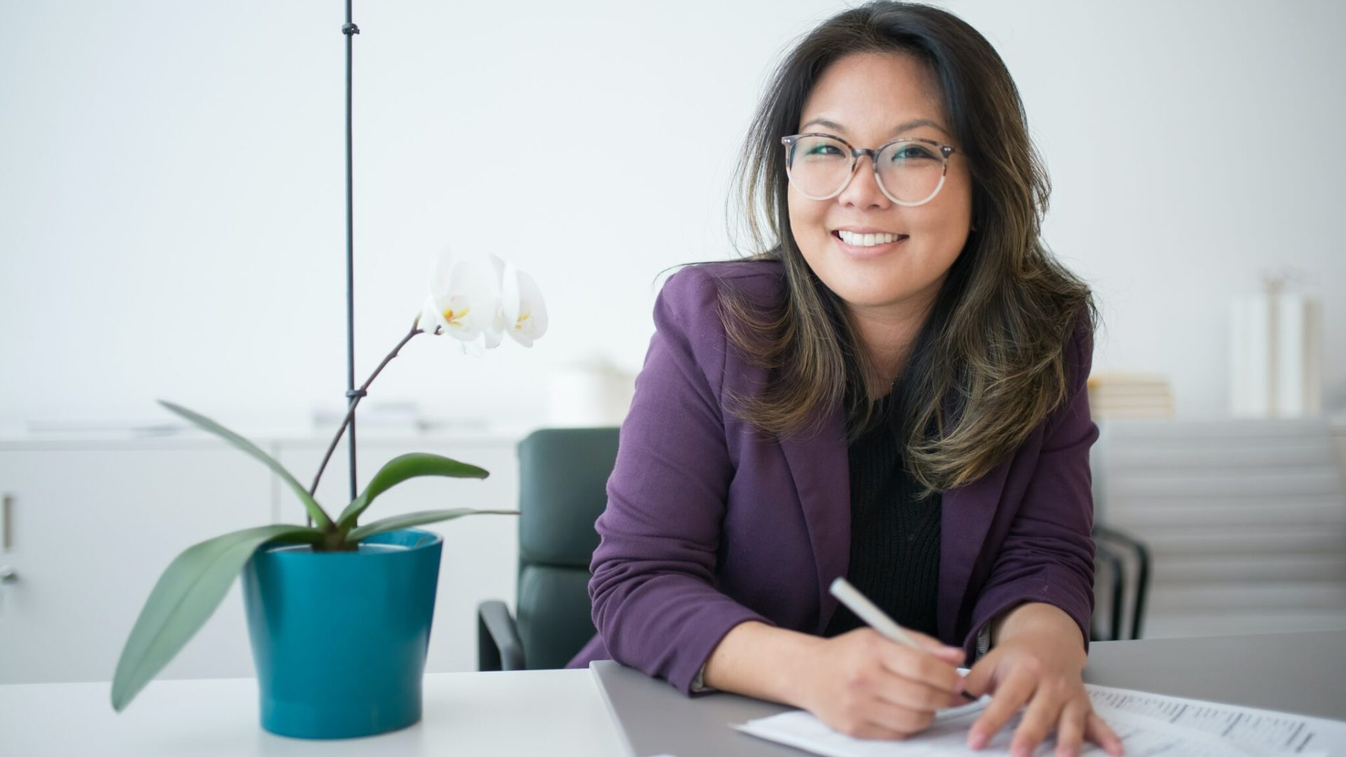 Happy property manager using Property Meld.