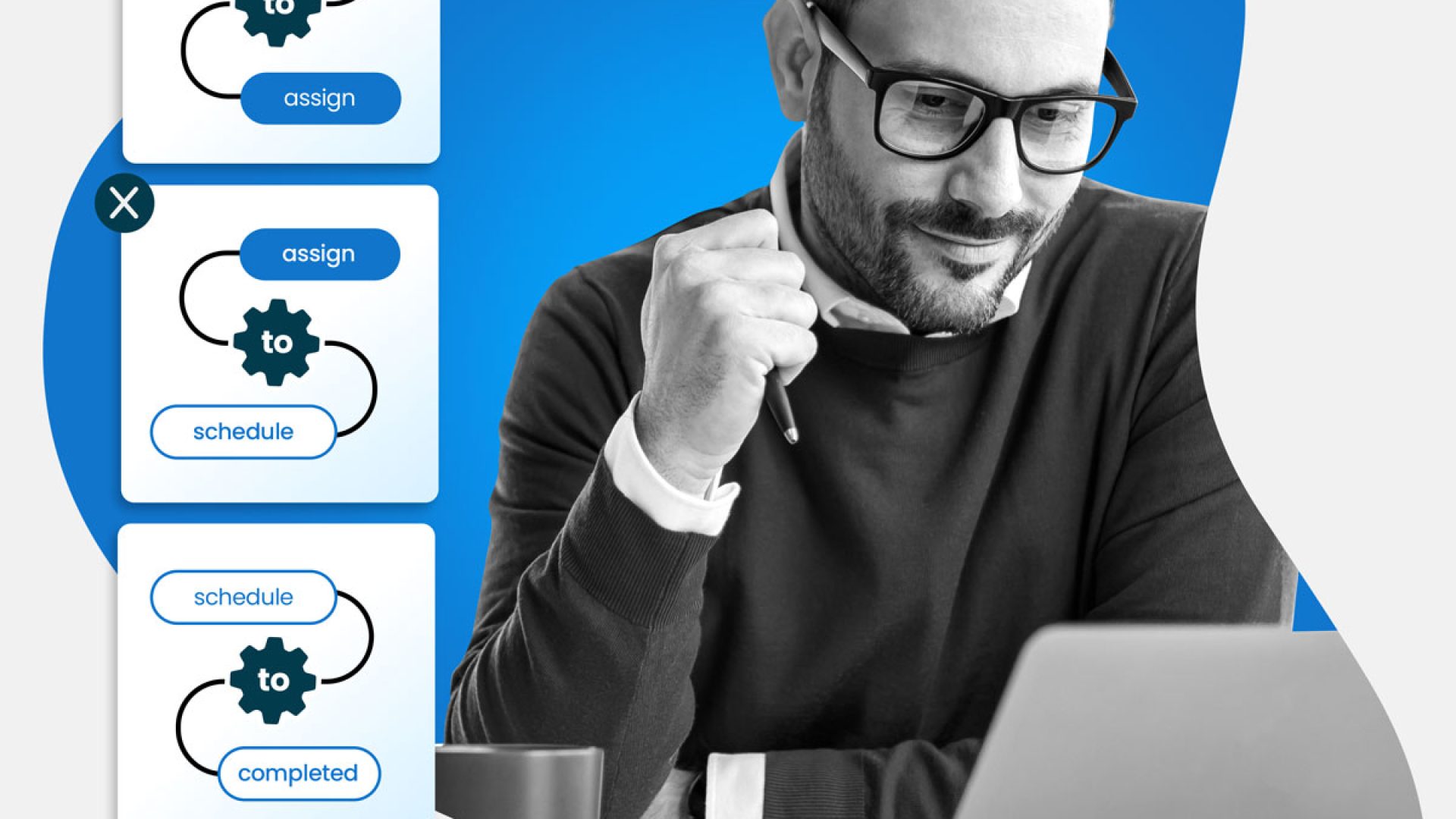 Man happy with increasing scheduling efficiency with automation